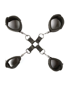  Sei Mio Hog Tied & Satisfied Hog Tie & Cuff Set - Black