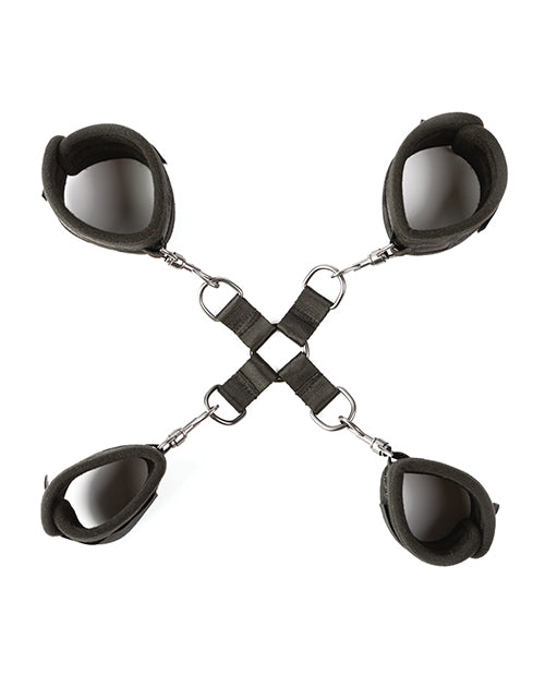 Sei Mio Hog Tied & Satisfied Hog Tie & Cuff Set - Black