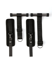  Sei Mio Doorway Play Adjustable Over Door Cuff Restraints - Black