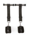 Sei Mio Doorway Play Adjustable Over Door Cuff Restraints - Black