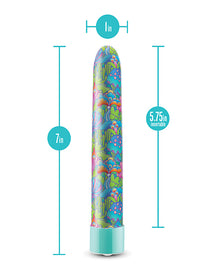  Blush Limited Addiction Utopia 7" Rechargeable Vibe - Aqua