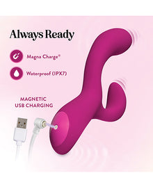  Blush Quinn Rabbit Vibrator - Burgundy