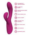 Blush Quinn Rabbit Vibrator - Burgundy