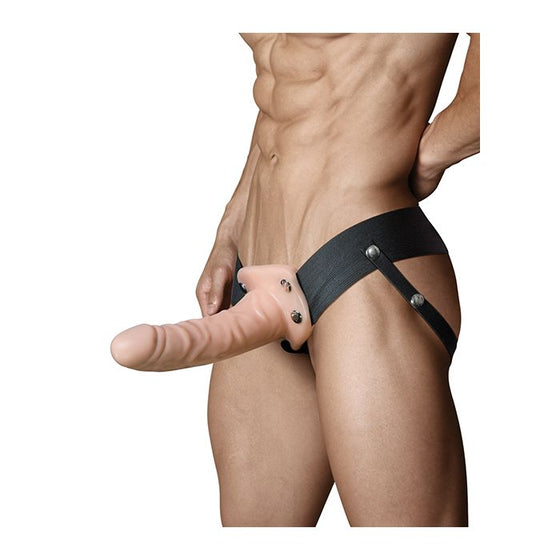 Blush Dr. Skin 6" Hollow Strap On - Vanilla