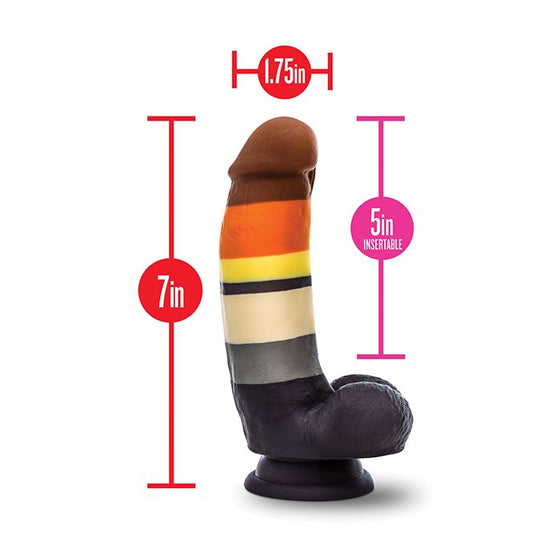 Blush Avant P9 Bear Pride Dildo - Multi Color