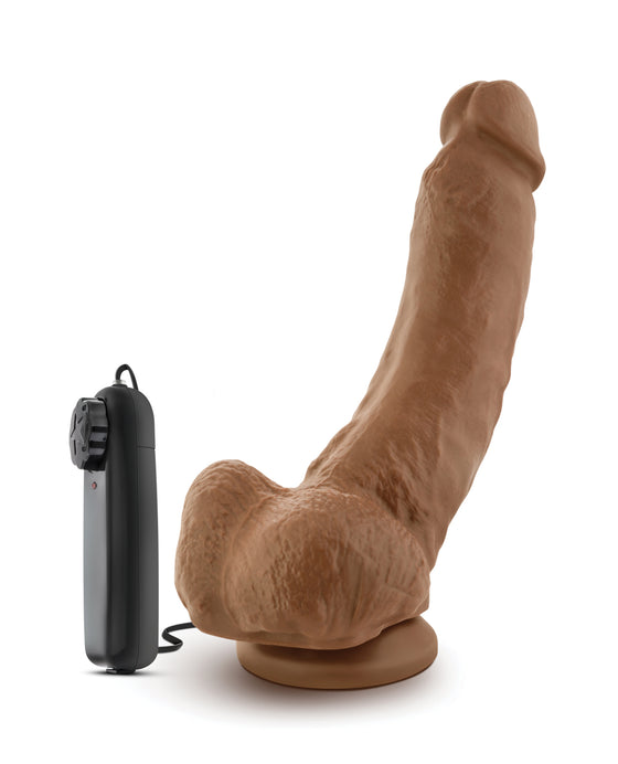 Blush Coverboy The Boxer 9" Vibrating Realistic Cock - Mocha