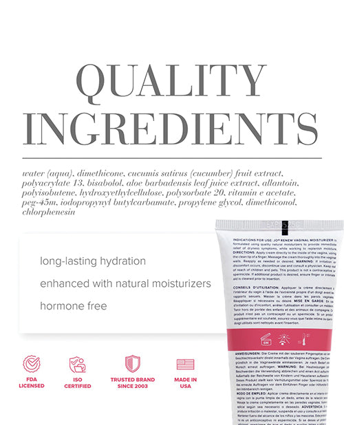 JO Renew Vaginal Moisturizer - Original Hygiene 4 oz