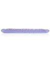 17" Slim Jim Duo Veined Super Slim Dong - Reflective Gel Purple