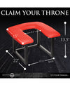 Master Series Face Rider Queening Chair - Black/Red - High Freight Costs
