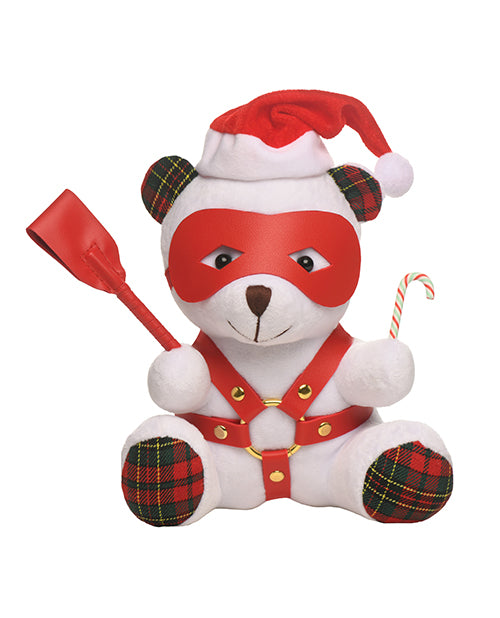 Master Series Holiday Bondage Teddy Bear Plush - White