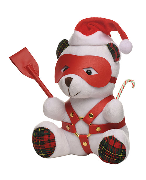 Master Series Holiday Bondage Teddy Bear Plush - White