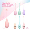 AEON Kegel Exercise Balls Set – 6 Progressive Silicone Pelvic Floor Trainers. Body-Safe, Soft & Flexible. Includes Discreet Storage Pouch & AEON Personal Glide Bottle - $8 Value – Beginner to Advanced