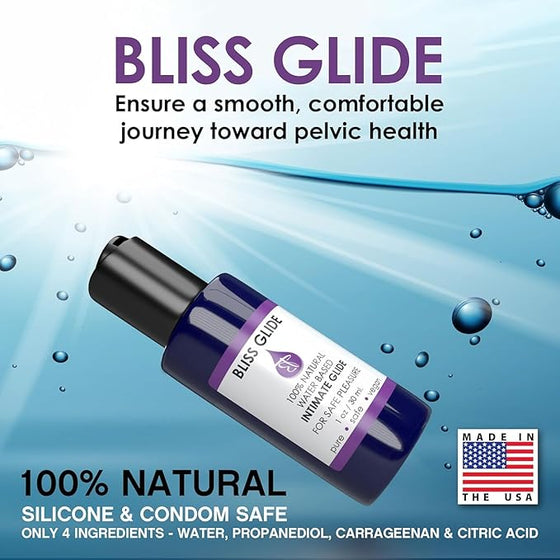 Bliss Innovations Comfort Silicone Pelvic Floor Trainer Kit – Sizes 5-8 – Soft & Flexible Design for Gentle Progression – Includes Bonus Bliss Glide ($8 Value)