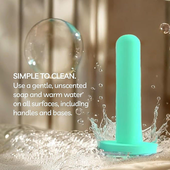 Bliss Comfort Silicone Pelvic Floor Trainer Kit –Soft & Flexible Design for Gentle Progression – Includes Bonus Bliss Glide ($8 Value) (4 Piece Set-Small)