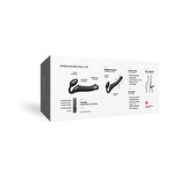 Strap-On-Me Rechargeable Remote-Controlled Silicone Vibrating Bendable Strap-On Black M