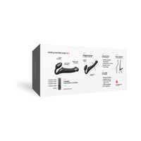 Strap-On-Me Rechargeable Remote-Controlled Silicone Vibrating Bendable Strap-On Black L