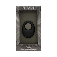 Je Joue Mio Rechargeable Vibrating Silicone Cock Ring Black