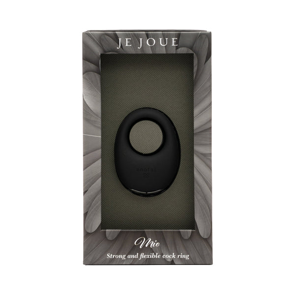 Je Joue Mio Rechargeable Vibrating Silicone Cock Ring Black