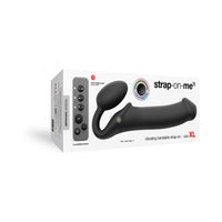 Strap-On-Me Vibrating Bendable Strapless Strap-On Black XLarge