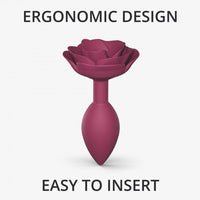 Love to Love Open Roses Silicone Anal Plug Plum Star Medium