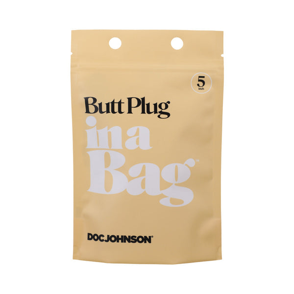 Doc Johnson Butt Plug In A Bag 5 in. Silicone Black