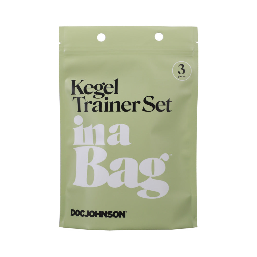 Doc Johnson Kegel Trainer Set In A Bag 3-Piece Silicone Pink