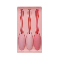 Doc Johnson Kegel Trainer Set In A Bag 3-Piece Silicone Pink