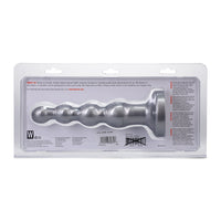 Tantus Ripple Large 8 in. Anal Beads Dildo Medium-Firm Silver