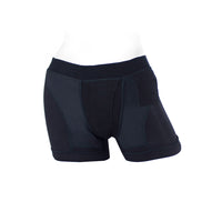 SpareParts Tomboii Rayon Boxer Briefs Harness Black Size XS