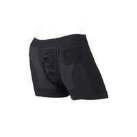SpareParts Tomboii Rayon Boxer Briefs Harness Black Size XS
