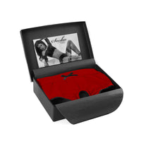 SpareParts Sasha Cinch Booty Short Harness Red/Black Size L