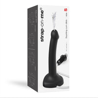 Strap-On-Me Squirting Cum Dildo Black Small (fluid not included)