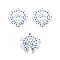 Bijoux Indiscrets Flamboyant Rhinestone Body Decorations Blue/Green