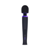 Merci Rechargeable Power Wand Ultra-Powerful Silicone Wand Massager Black Violet