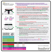 SpareParts Deuce Cover Underwear Harness Black (Double Strap) Size B Nylon
