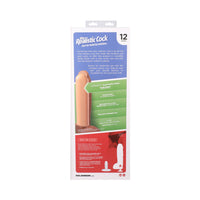 The Realistic Cock Hung 12 in. ULTRASKYN Vac-U-Lock Dildo Vanilla