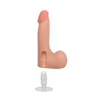 The Realistic Cock 7 in. ULTRASKYN Vac-U-Lock Dildo with Balls Vanilla