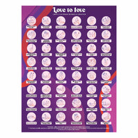 Love to Love Chasing Memories Scratch Off Intimate Bucket List