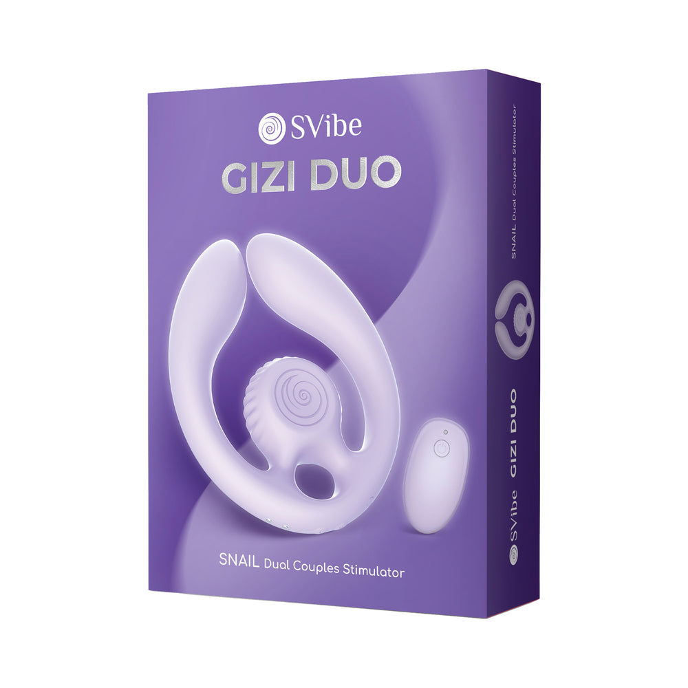 SVibe Snail GIZI Duo Couples Stimulator Lilac