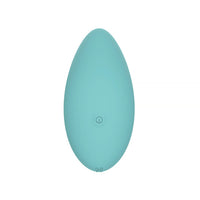 Spectrum Essentials Rechargeable Silicone Compact External Vibrator Blue
