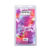 Crystal Jellies 8 in. Realistic Cock with Balls Teal