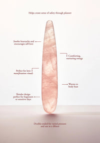 Chakrubs Heart Slim Rose Quartz Wand