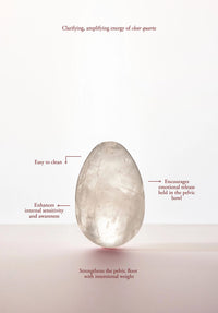 Chakrubs Prism Yoni Egg Clear Quartz (non-drilled)