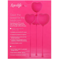 OhMiBod LoveLife Flex Kegel Exerciser 3-Piece Set Pink