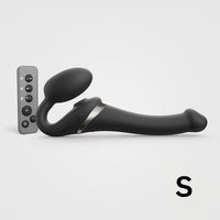 Strap-On-Me Multi Orgasm Bendable Strapless Strap-On Black Small