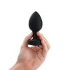 B-Vibe Vibrating Jewel Plug 2XL - Black