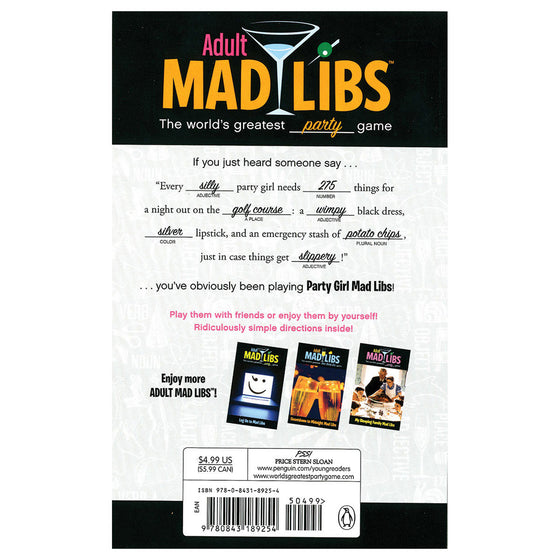 Adult Mad Libs: Party Girl