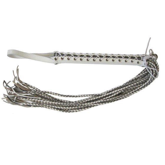 Corset Flogger  - White-Grey