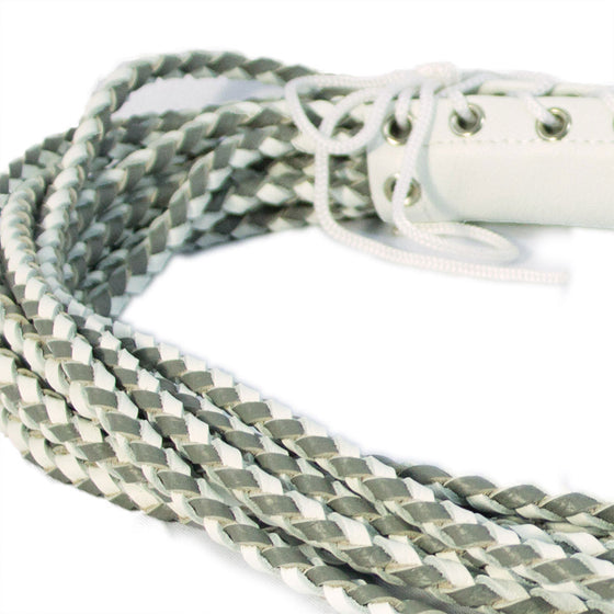 Corset Flogger  - White-Grey