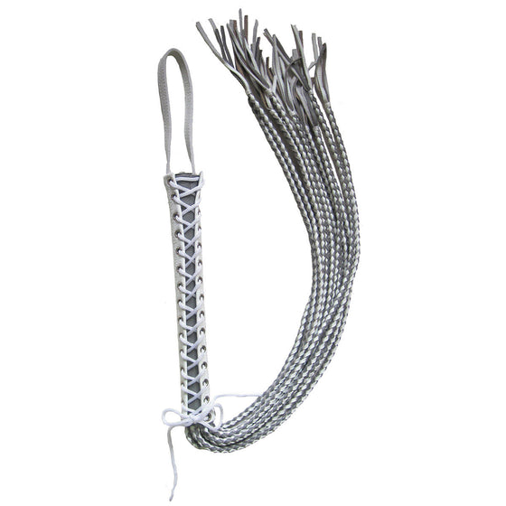 Corset Flogger  - White-Grey